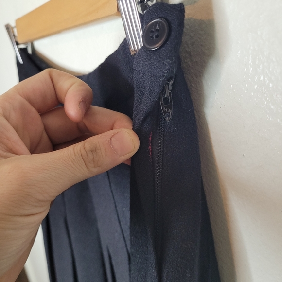 VTG Pendleton Skirt Size Black Pleated A-Line Wool A-Line Academia Tartan - Picture 6 of 9